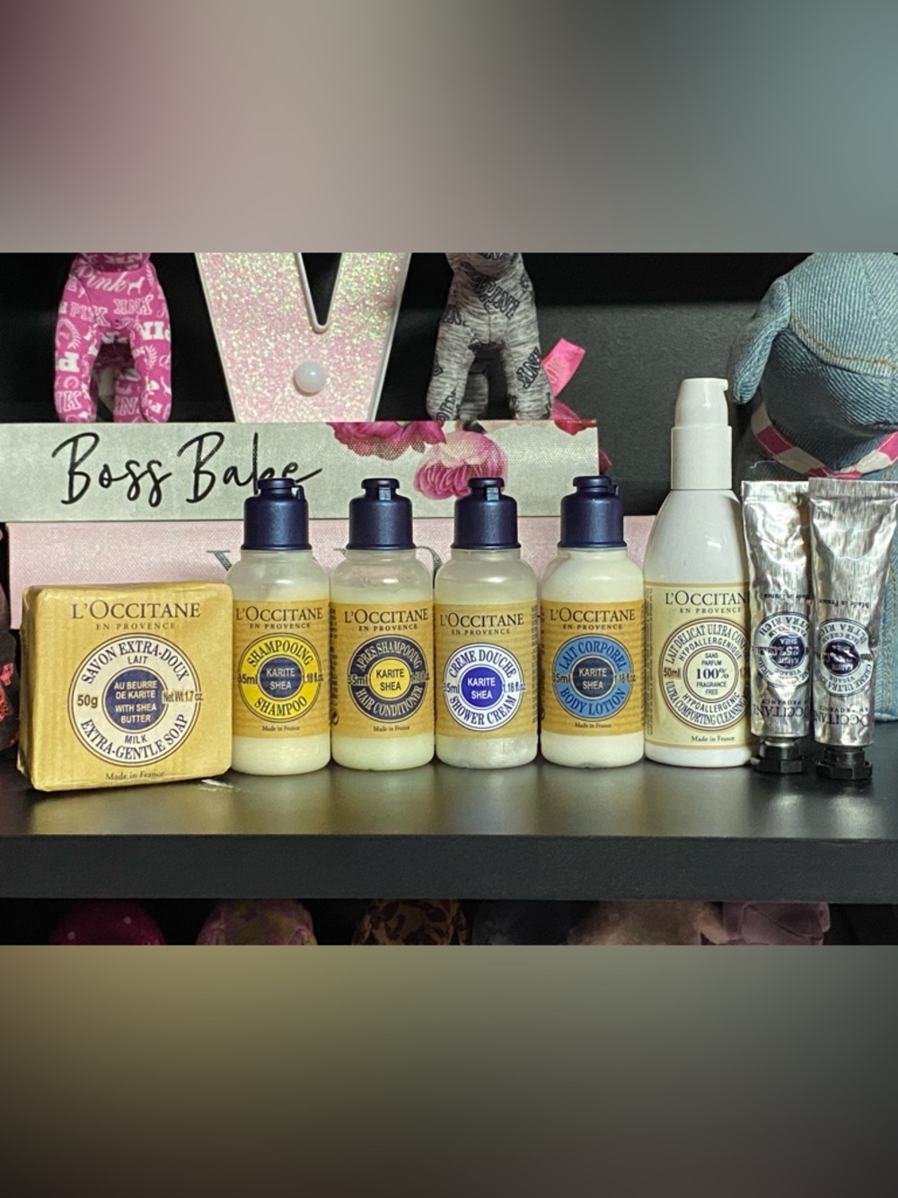 L'Occitane Shea Butter Discovery Set Shampoo Conditioner Wash Soap Lotion